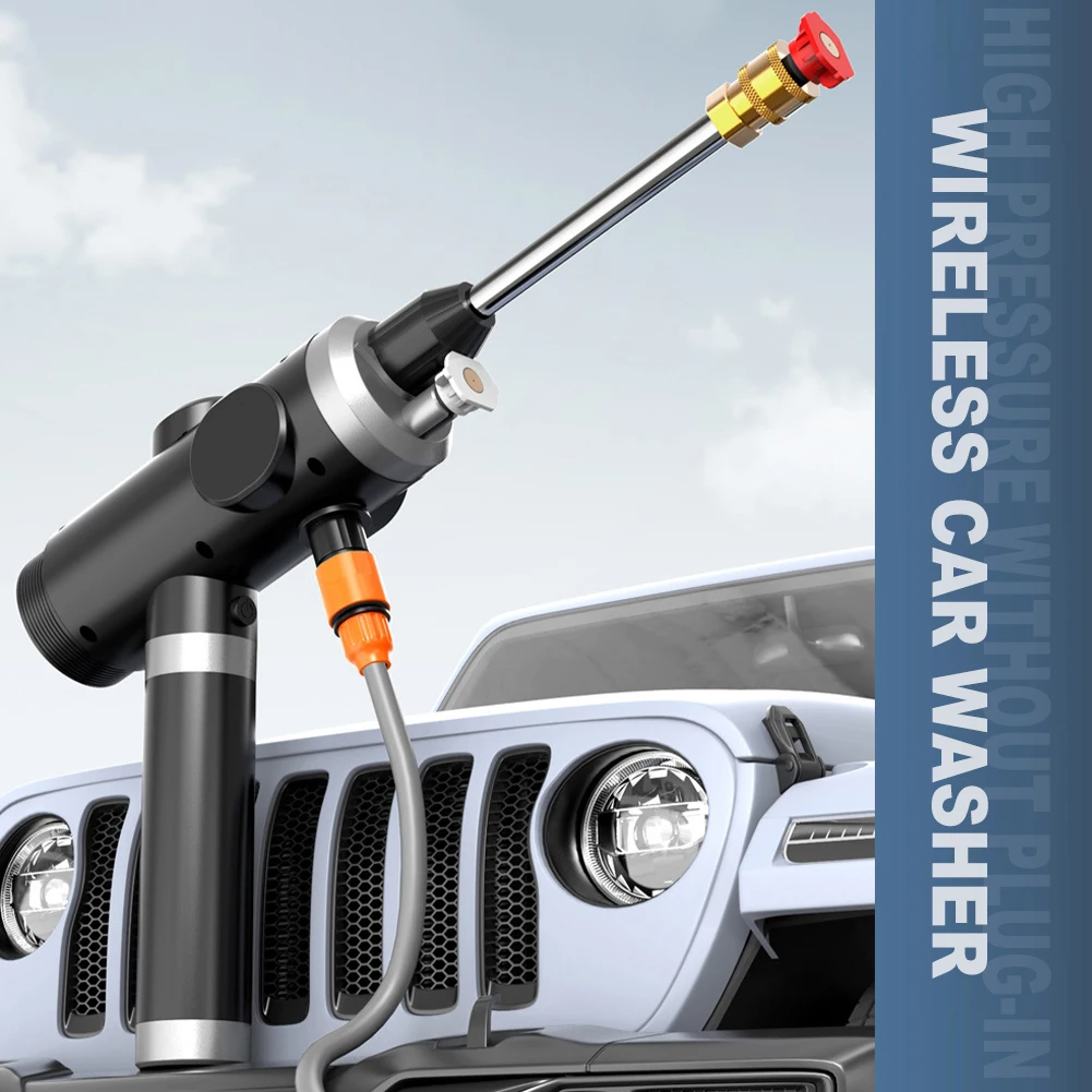 120W Wireless High Pressure Car Wash 25MPa Portable Car Cleaner Rechargeable High Pressure Wash Gun Cleaning Spray Water Gun
120W Wireless High Pressure Car Wash 25MPa Portable Car Cleaner Rechargeable High Pressure Wash Gun Cleaning Spray Water Gun