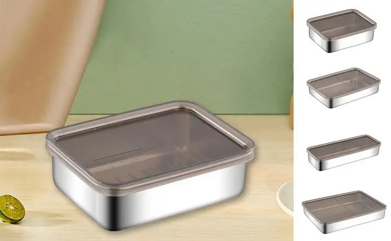 Bacon Keeper Kitchen Grease Drain Containers Stainless Steel Deli Saver Tray Meat Cold Cuts Cheese Saver Food Storage Tray
Bacon Keeper Kitchen Grease Drain Containers Stainless Steel Deli Saver Tray Meat Cold Cuts Cheese Saver Food Storage Tray