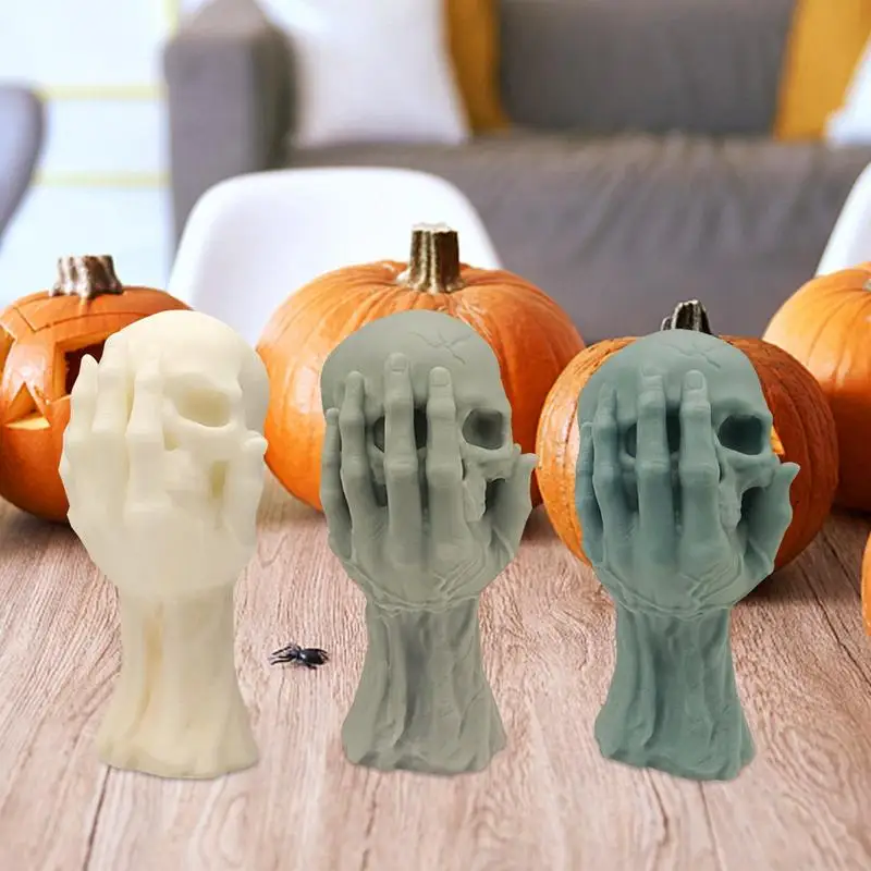 Handheld Skull Silicone Candle Mold For Halloween Decor DIY Art Crafts Ghost Head Plaster Soap Epoxy Making Tools Party Gifts
Handheld Skull Silicone Candle Mold For Halloween Decor DIY Art Crafts Ghost Head Plaster Soap Epoxy Making Tools Party Gifts