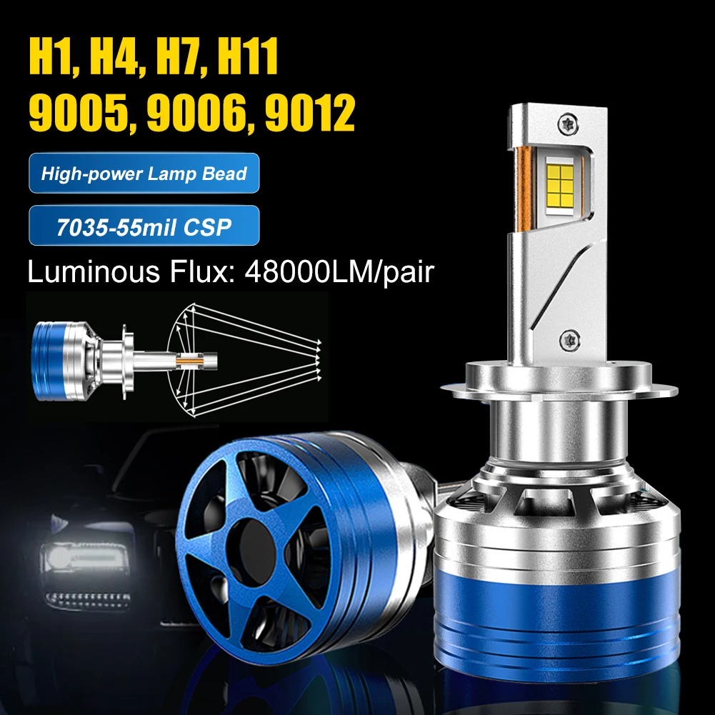 320W 48000LM H7 H4 H11 LED Headlight High Power Canbus H1 H8 H9 9005 HB3 9006 HB4 9012 HIR2 Turbo Lamp 6000K Car Light
320W 48000LM H7 H4 H11 LED Headlight High Power Canbus H1 H8 H9 9005 HB3 9006 HB4 9012 HIR2 Turbo Lamp 6000K Car Light