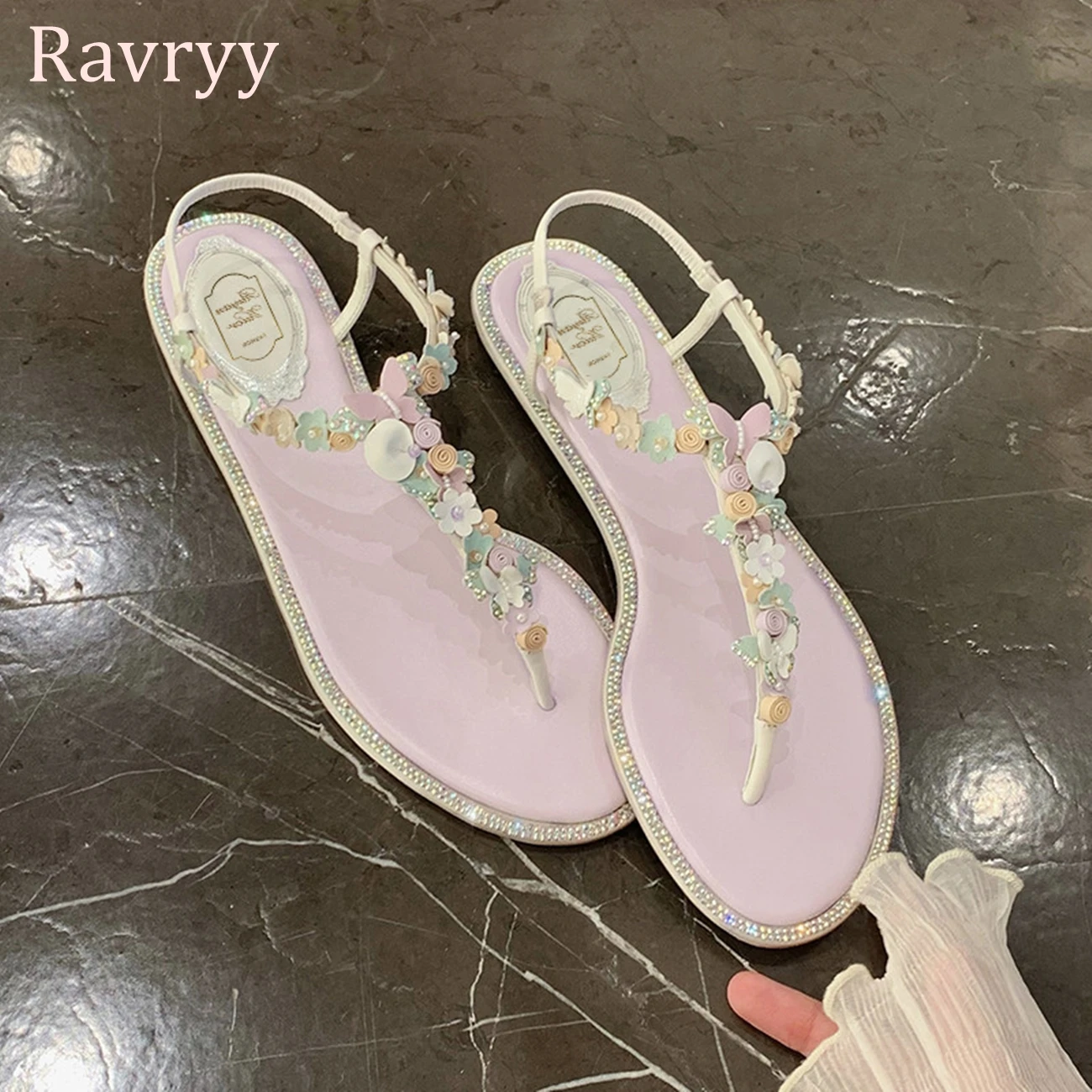 Purple Leather Flower Rhinestone Sandals 2023 Open-toed Breathable Women's Shoes Sweet Bohemian Flat Holiday Beach Roman Shoes
Purple Leather Flower Rhinestone Sandals 2023 Open-toed Breathable Women's Shoes Sweet Bohemian Flat Holiday Beach Roman Shoes