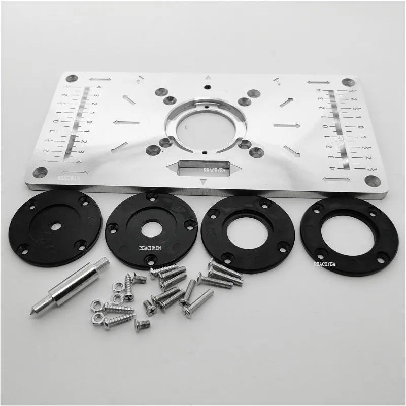 Aluminium Router Table Insert Plate Table For Woodworking Benches Router Plate Wood Tools Milling Trimming Machine with Rings
Aluminium Router Table Insert Plate Table For Woodworking Benches Router Plate Wood Tools Milling Trimming Machine with Rings