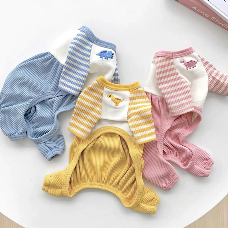 Yellow Striped Dog Clothes Pet Winter Four legged Clothing Teddy Warm Home Clothing Dog Dinosaur Print Pullover Pet Supplies
Yellow Striped Dog Clothes Pet Winter Four legged Clothing Teddy Warm Home Clothing Dog Dinosaur Print Pullover Pet Supplies