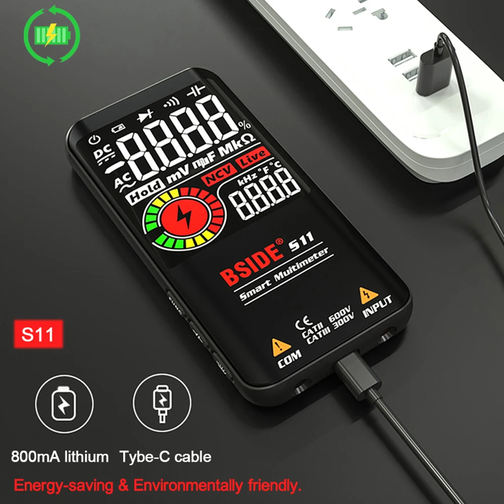 Profesional Digital Multimeter 9999counts Smart Home Multimetro DC AC Voltage Capacitor Ohm Diode NCV Hz Live Wire Tester Tool
Profesional Digital Multimeter 9999counts Smart Home Multimetro DC AC Voltage Capacitor Ohm Diode NCV Hz Live Wire Tester Tool