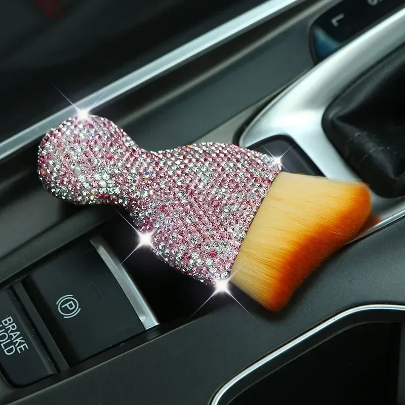 1Pcs Car Interior Dust Brush, Bling Rhinestone Handle Soft Bristle Dust Removal Brush for Car Computer Keyboard Cleaning
1Pcs Car Interior Dust Brush, Bling Rhinestone Handle Soft Bristle Dust Removal Brush for Car Computer Keyboard Cleaning