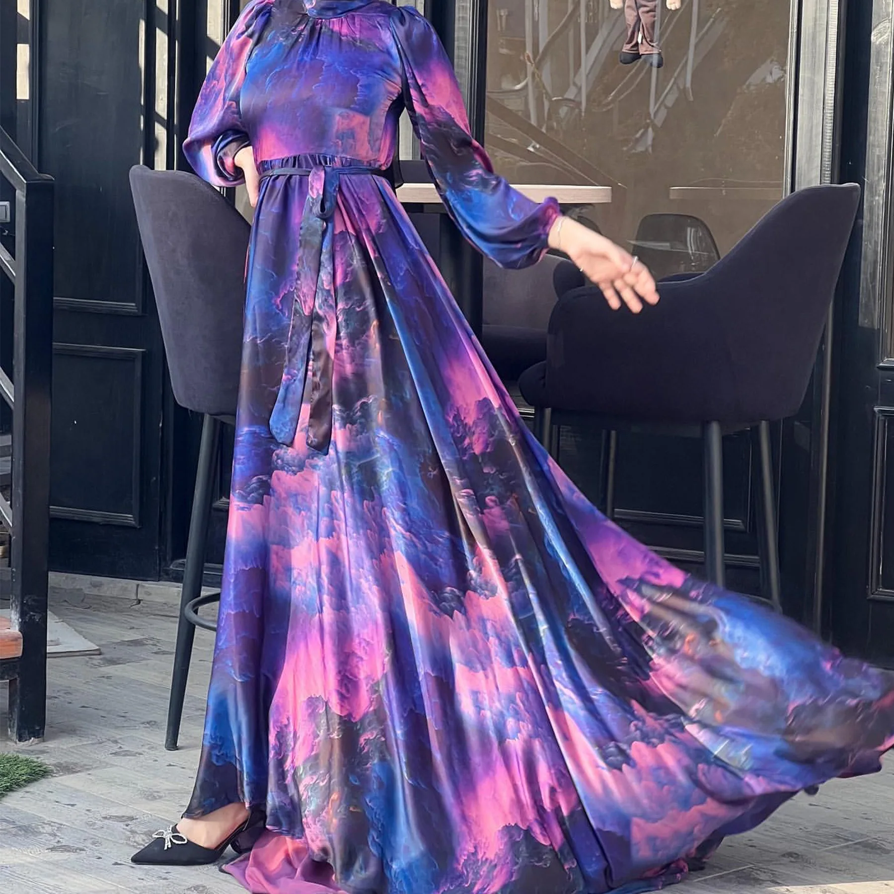 Eid Flower Women Dress Elegant Long Party Evening Abayas African Dresses for Woman Saudi Muslim Islamic Elastic Satin Jalabiya
Eid Flower Women Dress Elegant Long Party Evening Abayas African Dresses for Woman Saudi Muslim Islamic Elastic Satin Jalabiya