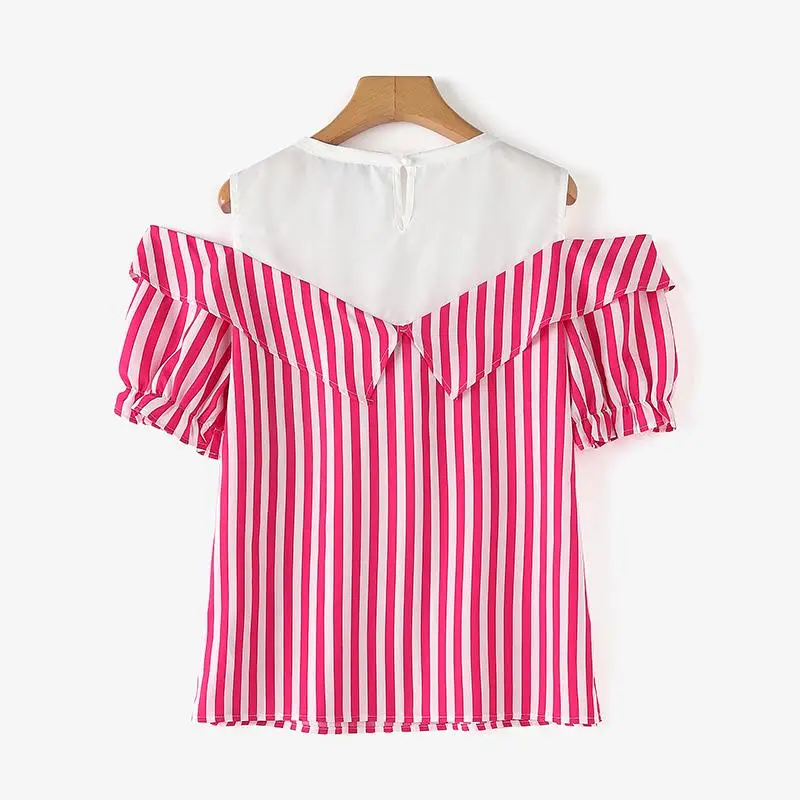 ZANZEA Women Cold Shoulder Blouse Fashion Plaid Stitching Shirt Holiday Summer Bowtie Short Sleeve Tops 2024 Vintage Loose Blusa ZANZEA Women Cold Shoulder Blouse Fashion Plaid Stitching Shirt Holiday Summer Bowtie Short Sleeve Tops 2024 Vintage Loose Blusa