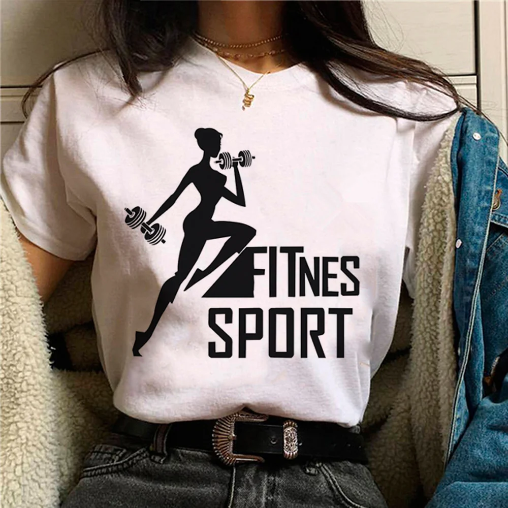 Crossfit Fitness top women summer tshirt female streetwear graphic designer clothes
Crossfit Fitness top women summer tshirt female streetwear graphic designer clothes