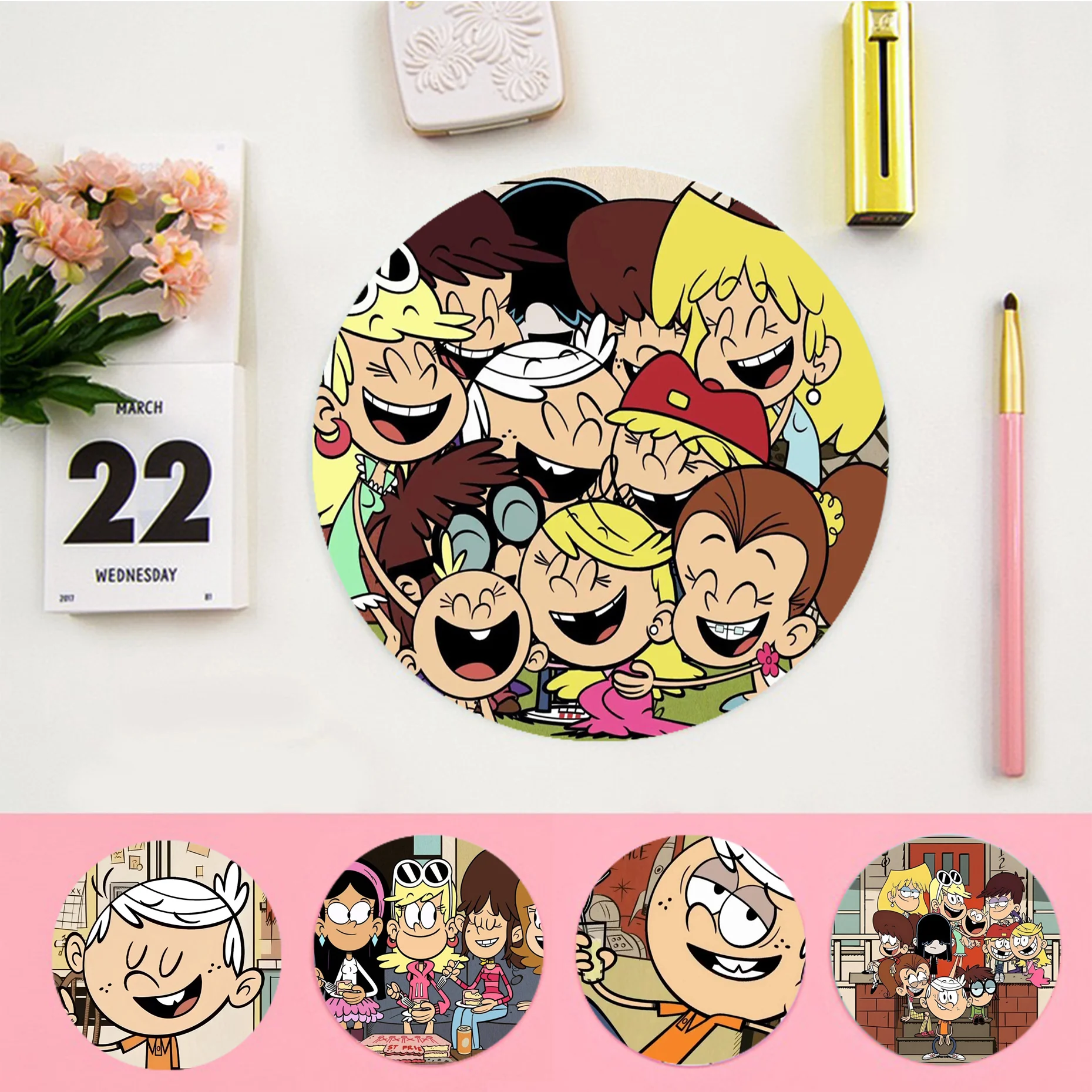 The L-loud House Mousepad DIY Round Thickened Mouse Pad Oversized Gaming Keyboard Table Mat Desk Set Accessories Desktop Mat
The L-loud House Mousepad DIY Round Thickened Mouse Pad Oversized Gaming Keyboard Table Mat Desk Set Accessories Desktop Mat