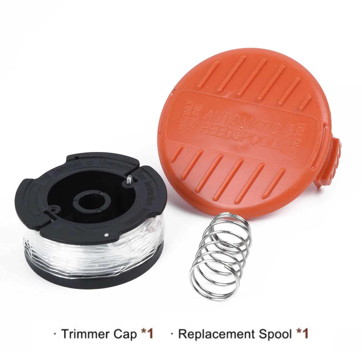 Replacement Spool Line & Cover Cap RC-100-P With Spring For Black & Decker AF-100 String Trimmer Parts Garden Power Tools
Replacement Spool Line & Cover Cap RC-100-P With Spring For Black & Decker AF-100 String Trimmer Parts Garden Power Tools
