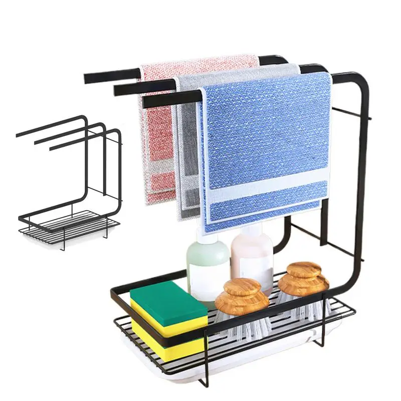 Sink Caddy Sponge Holder Wipe Rack Wall Mount Telescopic Sponge Storage Rack With Drainer For Bathroom Kitchen Storage Gadgets
Sink Caddy Sponge Holder Wipe Rack Wall Mount Telescopic Sponge Storage Rack With Drainer For Bathroom Kitchen Storage Gadgets