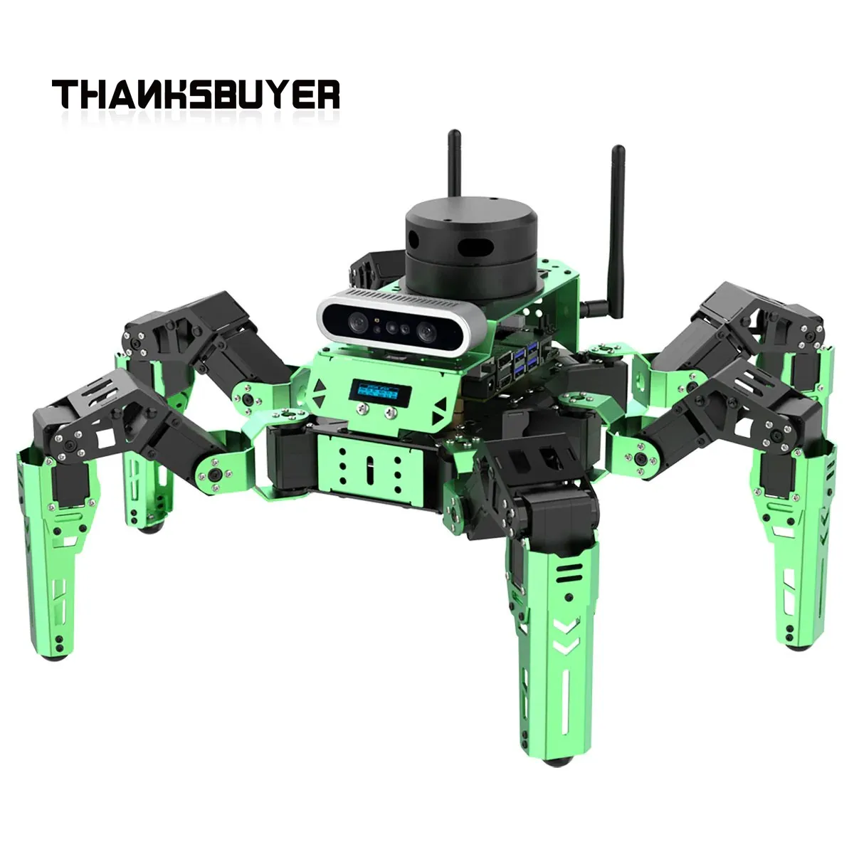 Hiwonder JetHexa ROS Hexapod Robot Smart Robot Advanced Kit with Depth Camera for Mapping Navigation
Hiwonder JetHexa ROS Hexapod Robot Smart Robot Advanced Kit with Depth Camera for Mapping Navigation