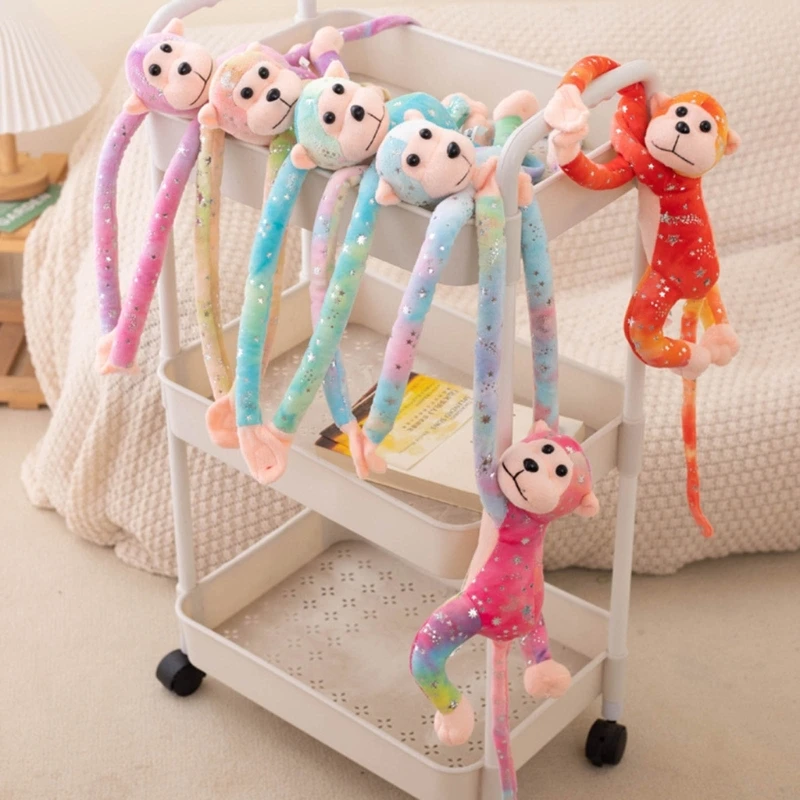 Красочная длинная рука хвост кукла мягкая игрушка обезьяна плюшевые животные забавный декор комнаты 
Красочная длинная рука хвост кукла мягкая игрушка обезьяна плюшевые животные забавный декор комнаты