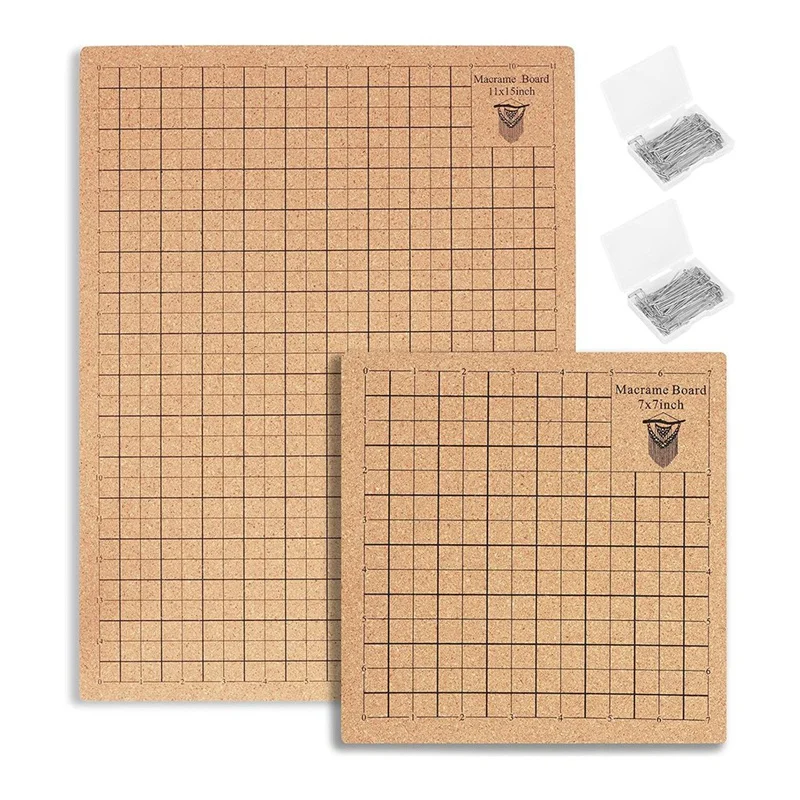 2Pcs Macrame Board And Pins, 8X8inch 12X16inch Macrame Board With Grids, With 100 T Pins For Braiding Bracelet Project Durable
2Pcs Macrame Board And Pins, 8X8inch 12X16inch Macrame Board With Grids, With 100 T Pins For Braiding Bracelet Project Durable