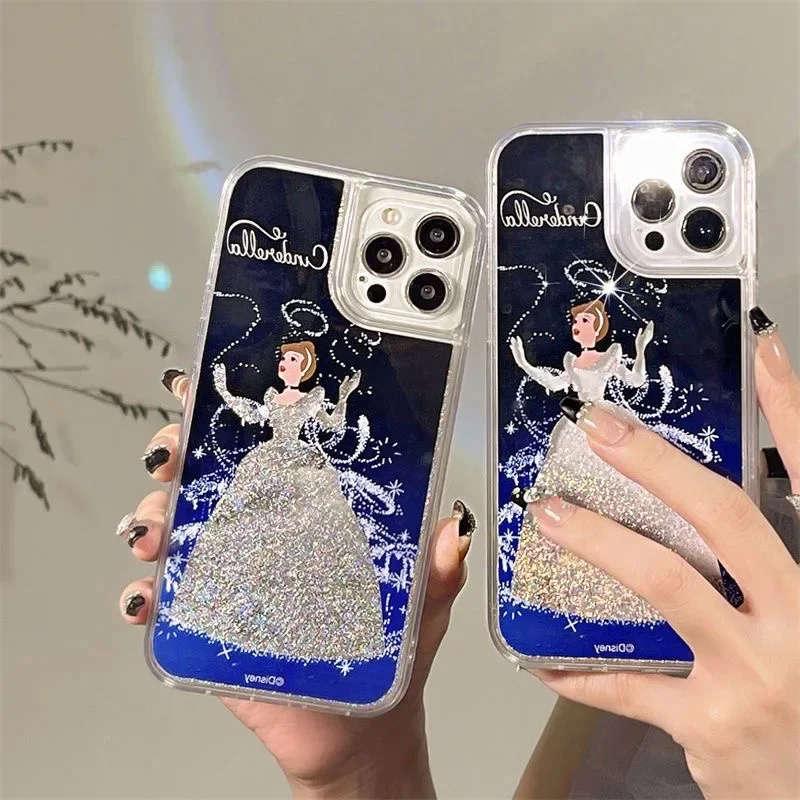 Disney Princess Cinderella Quicksand Phone Cases For iPhone 15 14 13 12 11 Pro Max XR X XS MAX 8 7 Plus SE Anti-fall Cover
Disney Princess Cinderella Quicksand Phone Cases For iPhone 15 14 13 12 11 Pro Max XR X XS MAX 8 7 Plus SE Anti-fall Cover