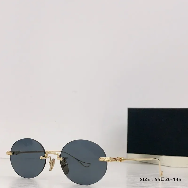 2023 Retro Round Sunglasses Frameless Blue Mirror Gold Metal Men's Glasses Round Frameless Women's High Quality Gift
2023 Retro Round Sunglasses Frameless Blue Mirror Gold Metal Men's Glasses Round Frameless Women's High Quality Gift