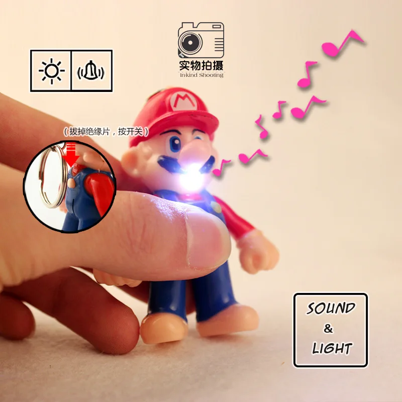 Super Mario Luminous Sound&Light Keychain Cute Game Anime Figure Decoration Schoolbag Ornament Car Key Pendant Kids X-mas Gifts
Super Mario Luminous Sound&Light Keychain Cute Game Anime Figure Decoration Schoolbag Ornament Car Key Pendant Kids X-mas Gifts