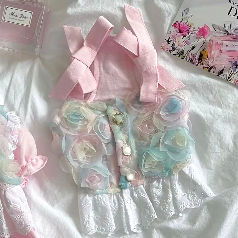 Spring and Autumn Pet Clothes Fashionable Floral Patterns Slip Dress Small and Medium-sized Dog Cute Princess Skirt Chihuahua
Spring and Autumn Pet Clothes Fashionable Floral Patterns Slip Dress Small and Medium-sized Dog Cute Princess Skirt Chihuahua