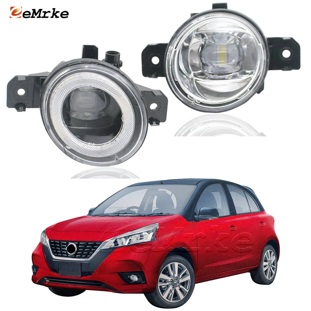 2-Pieces Led Car Lens Fog Light Lamp Front Bumper Angel Eye Daytime Running Lights for Nissan March Latam K13 2021 2022 2023
2-Pieces Led Car Lens Fog Light Lamp Front Bumper Angel Eye Daytime Running Lights for Nissan March Latam K13 2021 2022 2023