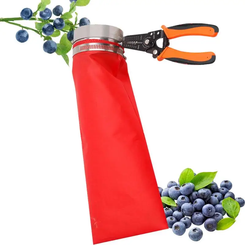 

Pepper Grabber Picking Peppers Tool Portable Outdoor Manual Tools Picker Collector With Storage Bag For Jujube Orange Lemon