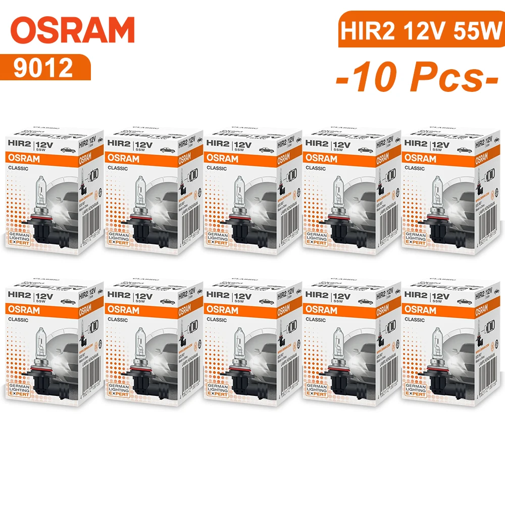 

Классическая галогенная фара OSRAM 9012 HIR2 12 В 55 Вт PX22d 3200K, оригинальная автомобильная лампа, стандартная лампа ближнего/дальнего света