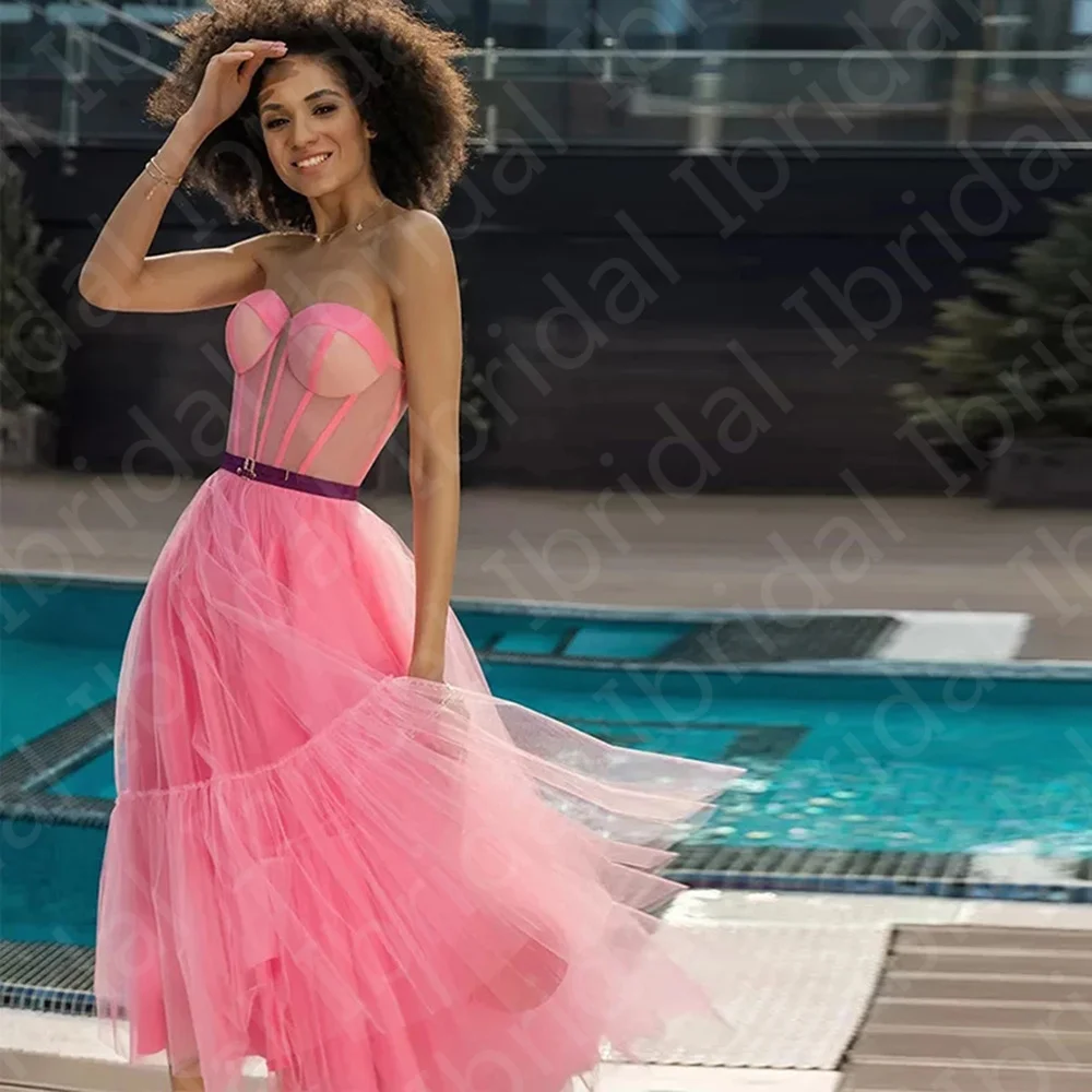 2022 Hot Sale Candy Pink Homecoming Gowns Mid Calf Length Wedding Party Sweetheart Sleeveless Cocktail Dress Corset Bodice
2022 Hot Sale Candy Pink Homecoming Gowns Mid Calf Length Wedding Party Sweetheart Sleeveless Cocktail Dress Corset Bodice