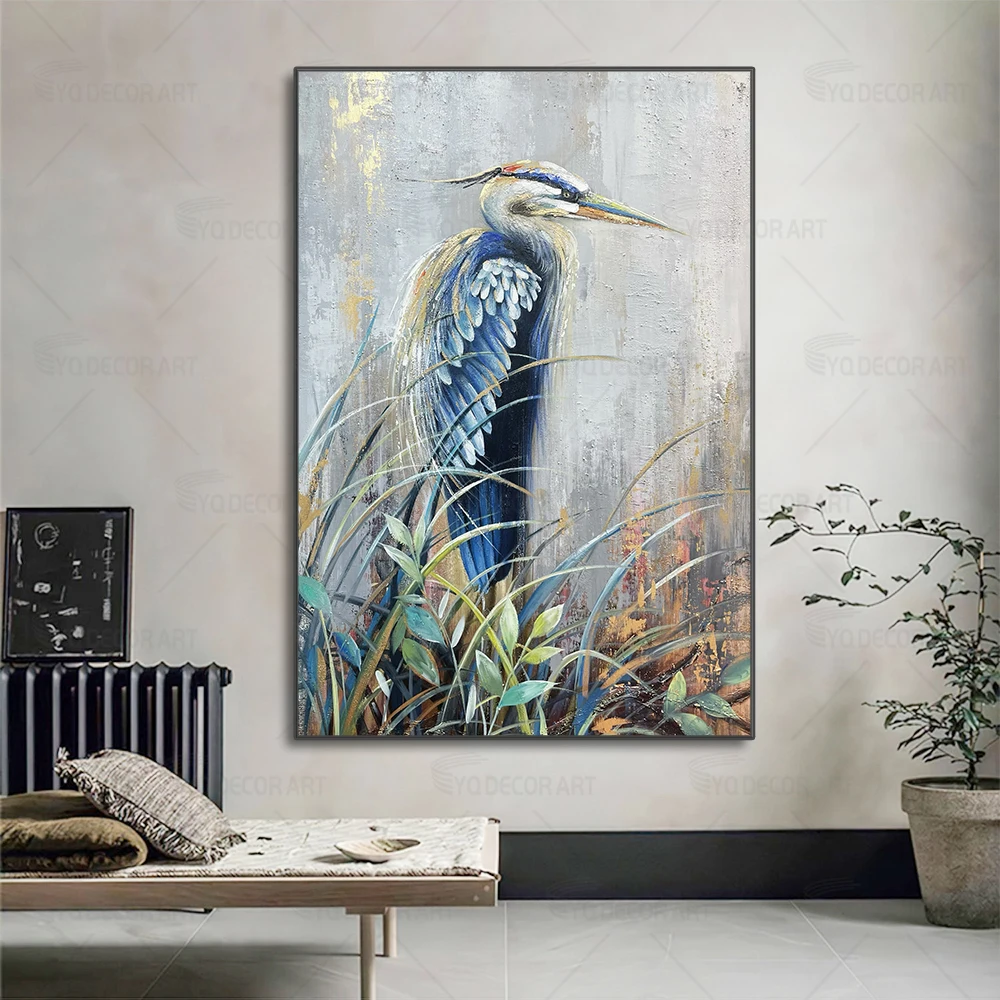 100% оригинальная рисованная вручную картина маслом Heron настенная живопись для гостиной домашний декор
100% оригинальная рисованная вручную картина маслом Heron настенная живопись для гостиной домашний декор