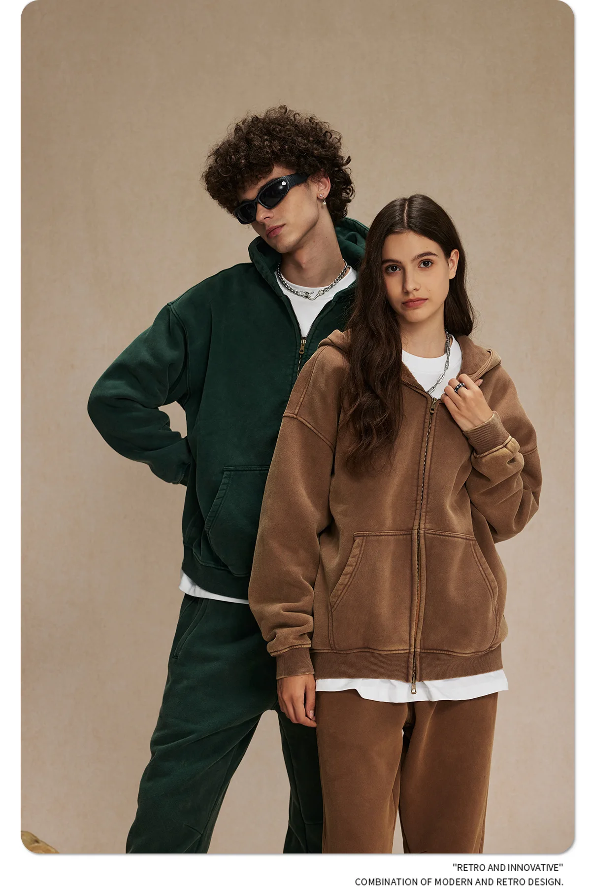 IEFB Men's Wear Wax Printing Vintage Male Hoodies Oversized Loose Zipper Water Washed Plush Sweatshirt Trendy New 9C9349 62 Sb43ac832be4e432899ee0e983f01ceddT