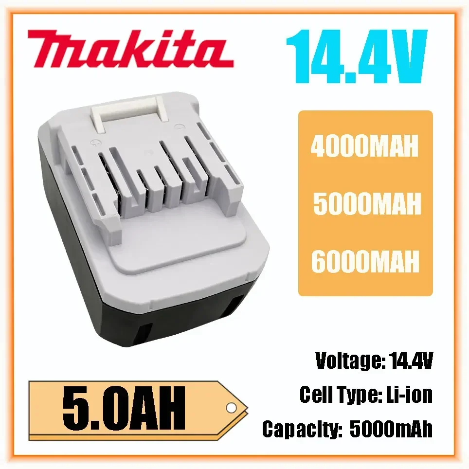 Makita 14.4V 5.0AH Rechargeable Li-Ion Battery For Makita Mak BL1415G BL1413G BL1460G DC18WA UH480D UH520D UM165D UR140D DMR106
Makita 14.4V 5.0AH Rechargeable Li-Ion Battery For Makita Mak BL1415G BL1413G BL1460G DC18WA UH480D UH520D UM165D UR140D DMR106