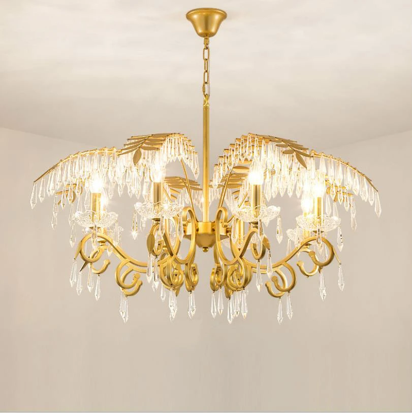 Luxury Crystal Chandelier Living Room Lamp lustres de cristal indoor Lights Crystal Pendants For Chandeliers
Luxury Crystal Chandelier Living Room Lamp lustres de cristal indoor Lights Crystal Pendants For Chandeliers
