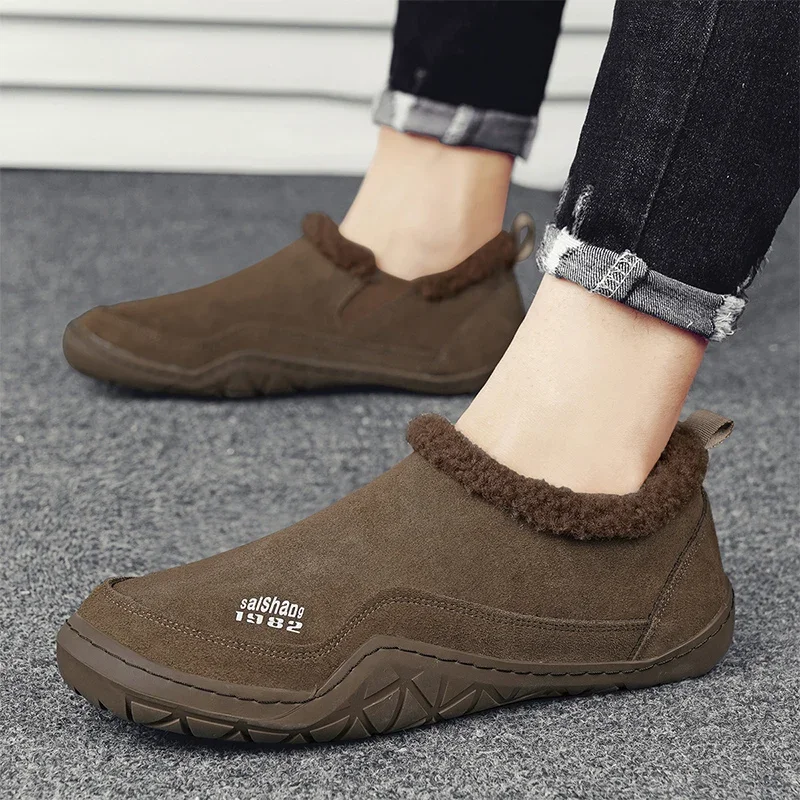 Autumn New Men's Slip-On Sneakers Short Plush Shoes for Men Outdoor Casual Ankle Boots Non-slip Handsome Short Boots for Men
Autumn New Men's Slip-On Sneakers Short Plush Shoes for Men Outdoor Casual Ankle Boots Non-slip Handsome Short Boots for Men