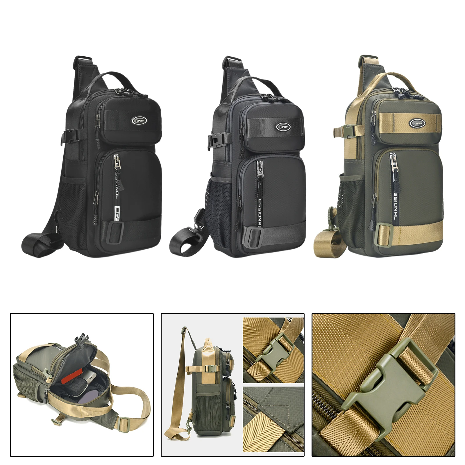 Multifunction Shoulder Messenger Bags Sling Bag Men Outdoor Chest Daypack Crossbody Bag for Street Climbing Hiking Travel
Multifunction Shoulder Messenger Bags Sling Bag Men Outdoor Chest Daypack Crossbody Bag for Street Climbing Hiking Travel