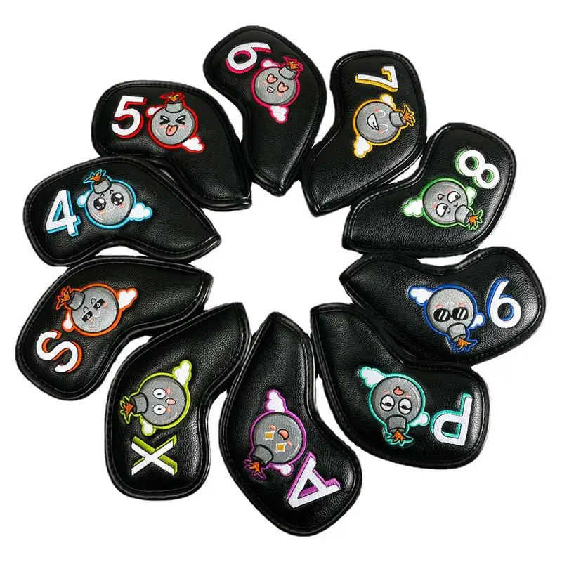 10Pcs/set Portable PU Golf Club Iron Head Covers Protector Golfs Head Cover Golf Accessories Golf Putter Cover Golf Headcover
10Pcs/set Portable PU Golf Club Iron Head Covers Protector Golfs Head Cover Golf Accessories Golf Putter Cover Golf Headcover
