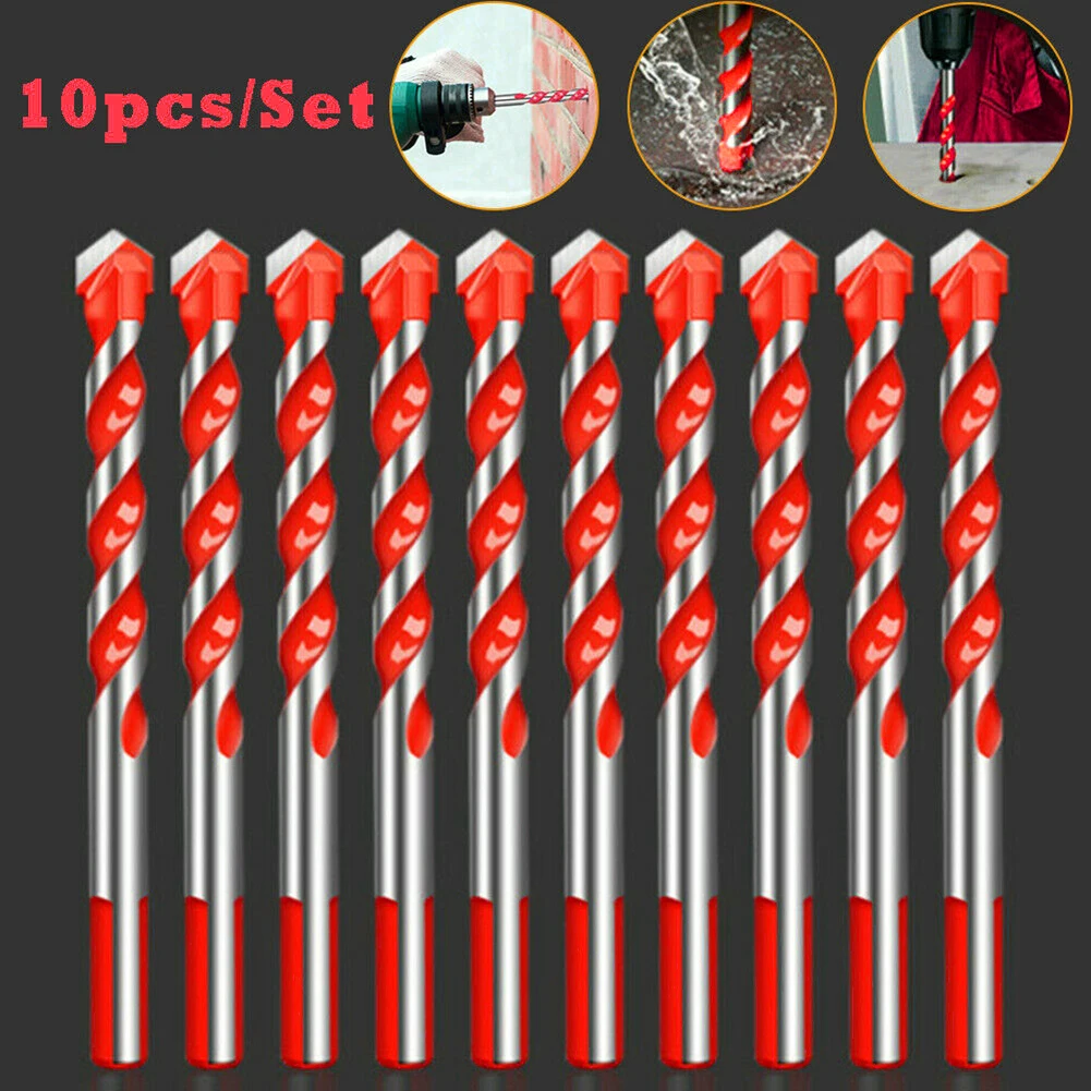 10pcs 6mm Multifunction Triangle Drill Bits Carbide Drill Set Ceramic Tile Concrete Wall Glass Punching Hole Saw
10pcs 6mm Multifunction Triangle Drill Bits Carbide Drill Set Ceramic Tile Concrete Wall Glass Punching Hole Saw