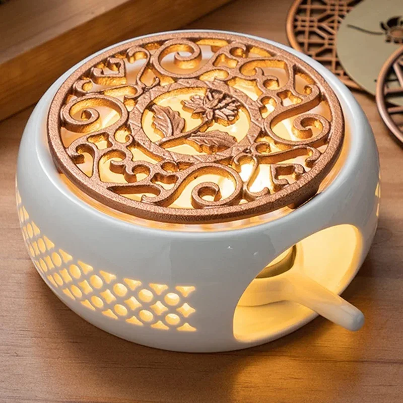 Ceramic teapot heater holder for heating tea, coffee, water, candle insulation base
Ceramic teapot heater holder for heating tea, coffee, water, candle insulation base