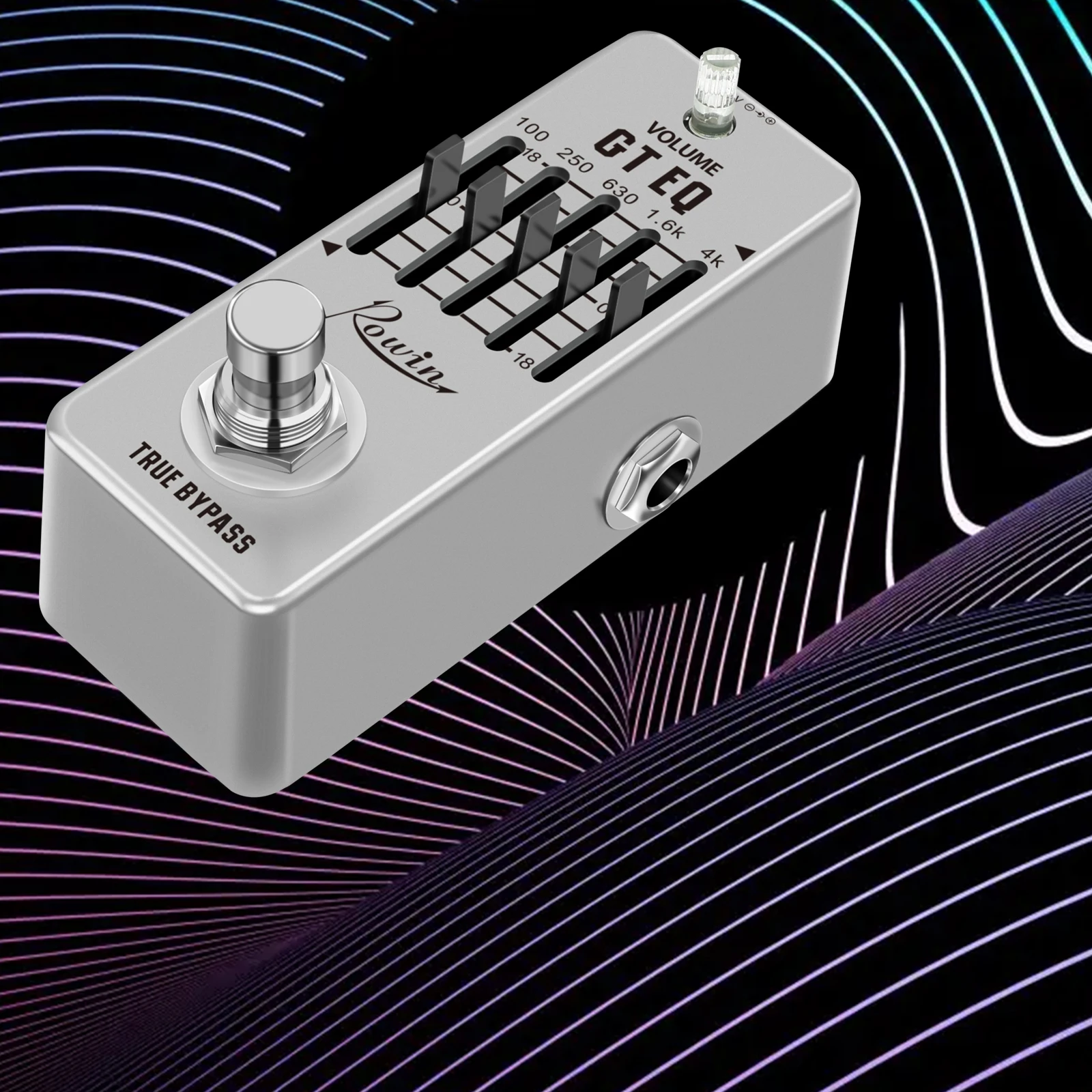 

Rowin LEF-317A Guitar Equalizer Pedal 5-band Parametric EQ Guitar Effect Pedal Frequency Compensator ±18dB Range for Mini Si