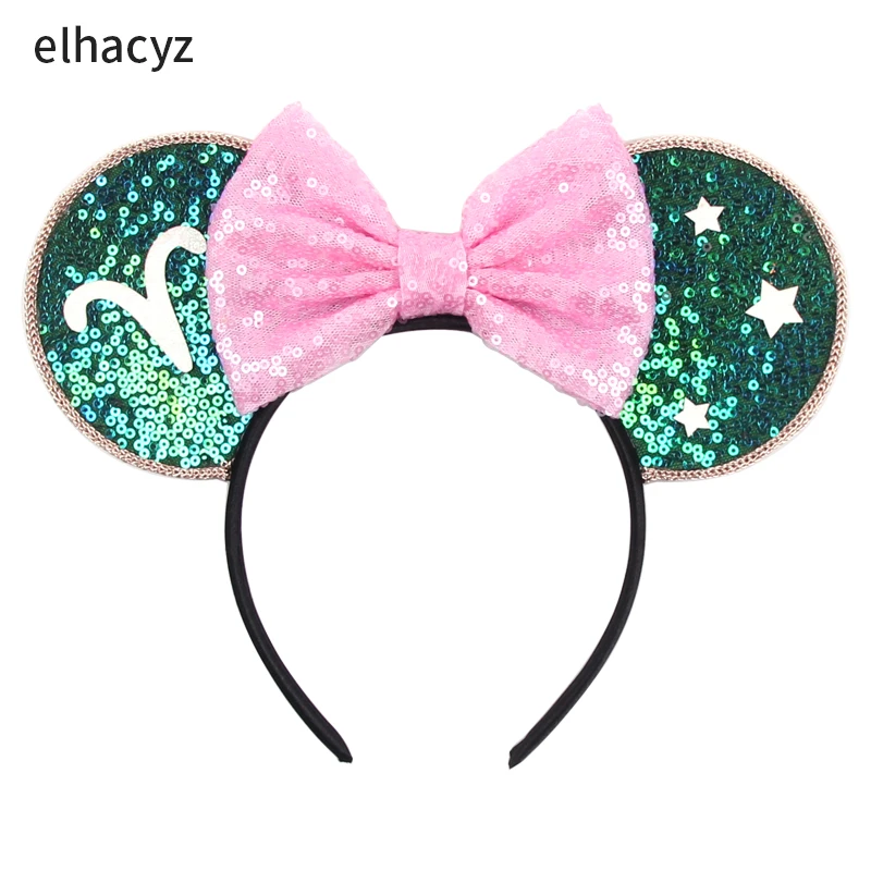 Creative Zodiac Signs Mouse Ears Headband 12 Constellations Hairband Women Birthday Gift Girls Kids Party Hair Accessories Mujer
Creative Zodiac Signs Mouse Ears Headband 12 Constellations Hairband Women Birthday Gift Girls Kids Party Hair Accessories Mujer