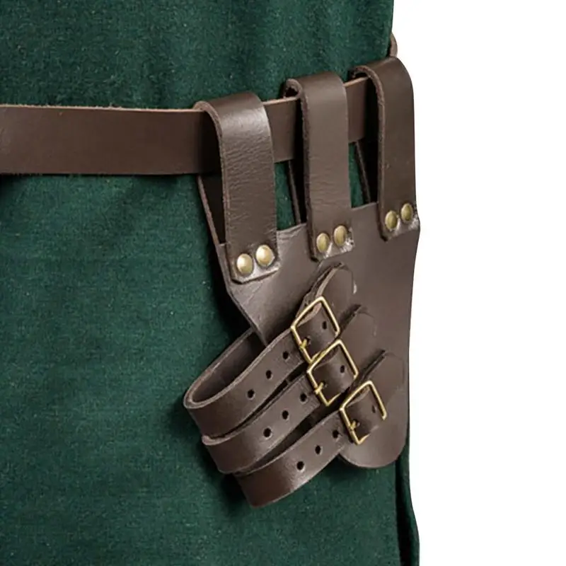 

Leather Scabbard Holder Leather Adjustable Costume Belt Medieval Viking Belt For Knight Warrior Pirate Cosplay Retro Medieval