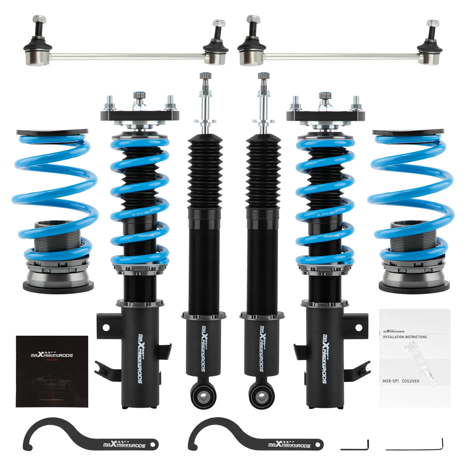 

MaXpeedingrods COT6 Coilover Struts Kit For Honda Civic Sedan Coupe 2012-2015 24 Way Damper Adjustable Coilovers Lowering Kit