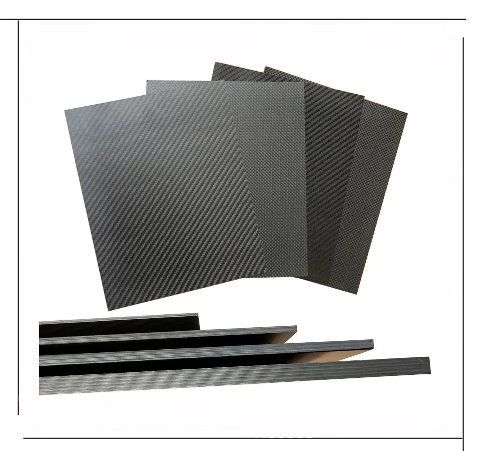 

400x500mm Full 3K Carbon fiber Plate sheet High strength Carbon Board panel thickness 1mm 1.5mm 2mm 2.5mm 3mm 4mm 5mm 6 mm