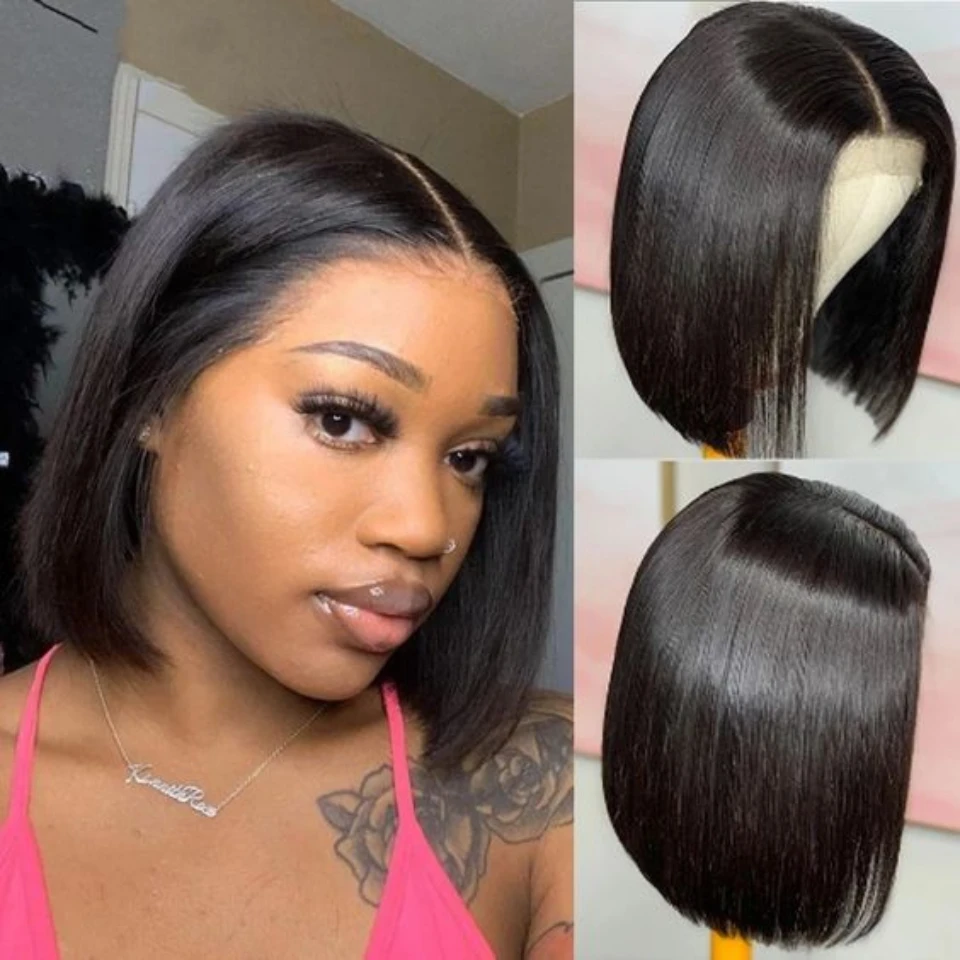 Adugii 13x6 Straight Short Bob Lace Frontal Wig Brazilian Hair Bob Lace Front Wigs Straight Wigs With Baby Hair For Black Women
Adugii 13x6 Straight Short Bob Lace Frontal Wig Brazilian Hair Bob Lace Front Wigs Straight Wigs With Baby Hair For Black Women