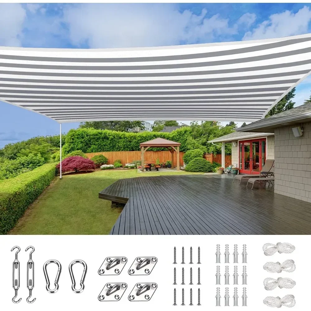 Sun Shade Sail for Patio, Heavy Duty Rectangular Outdoor Sunshades UV Block Outside Canopy Cover 20x26ft
Sun Shade Sail for Patio, Heavy Duty Rectangular Outdoor Sunshades UV Block Outside Canopy Cover 20x26ft