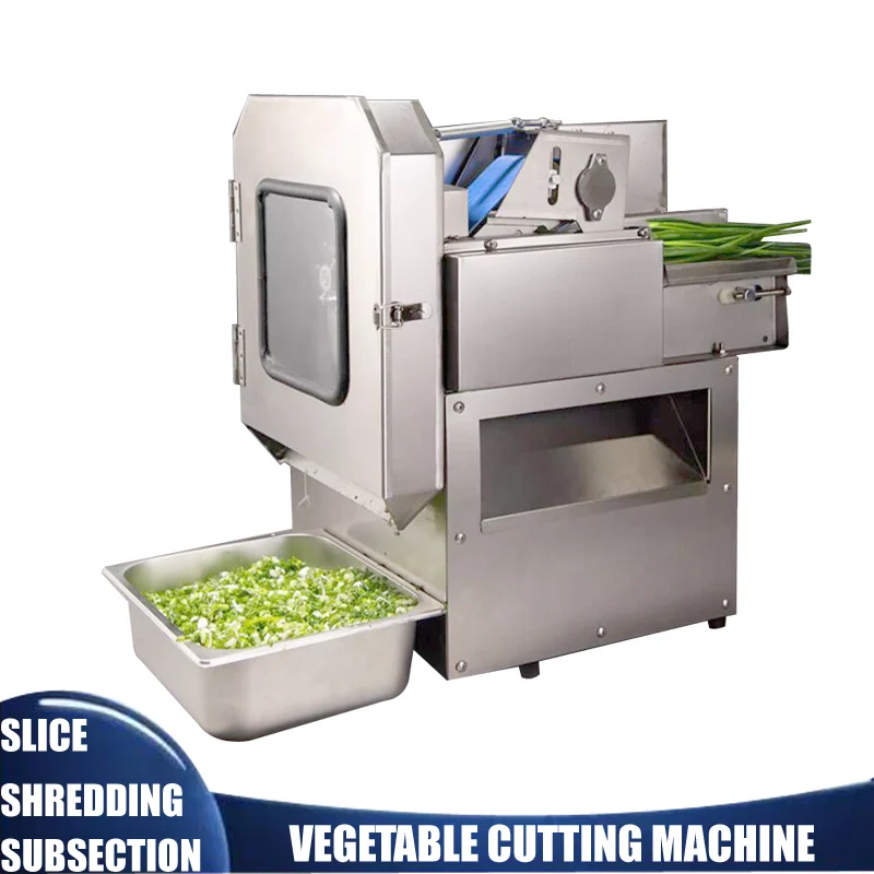 

Electric Vegetable Cutting Machine Cabbage Chilli Potato Onion Slicer Machine Commercial Automatic Vegetable Cutter