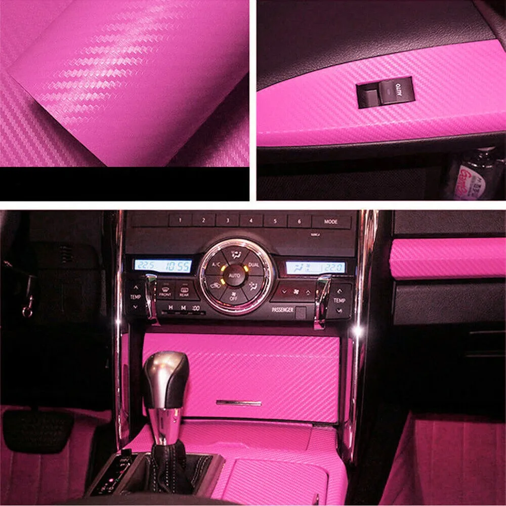 Car Carbon Fiber Vinyl Wrap Sticker Pink Cute Interior Panel 50x12Inch Auto Styling Change Color Film Trim Eco-friendly Material
Car Carbon Fiber Vinyl Wrap Sticker Pink Cute Interior Panel 50x12Inch Auto Styling Change Color Film Trim Eco-friendly Material