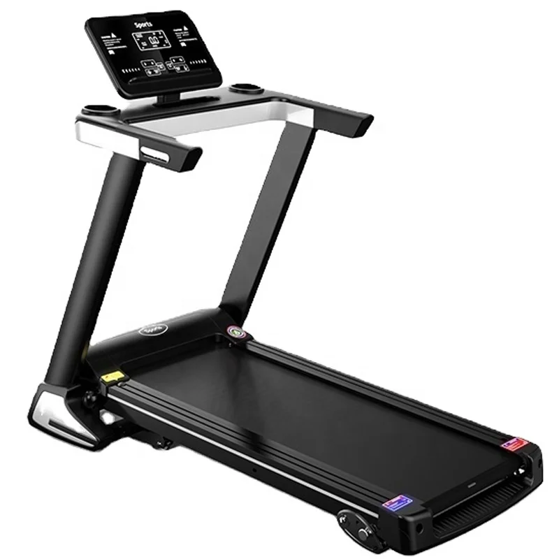 

High Motor Home Shock Absorbing Treadmill With Heart Rate Function Adjustable Slope Running Machine Can Customized