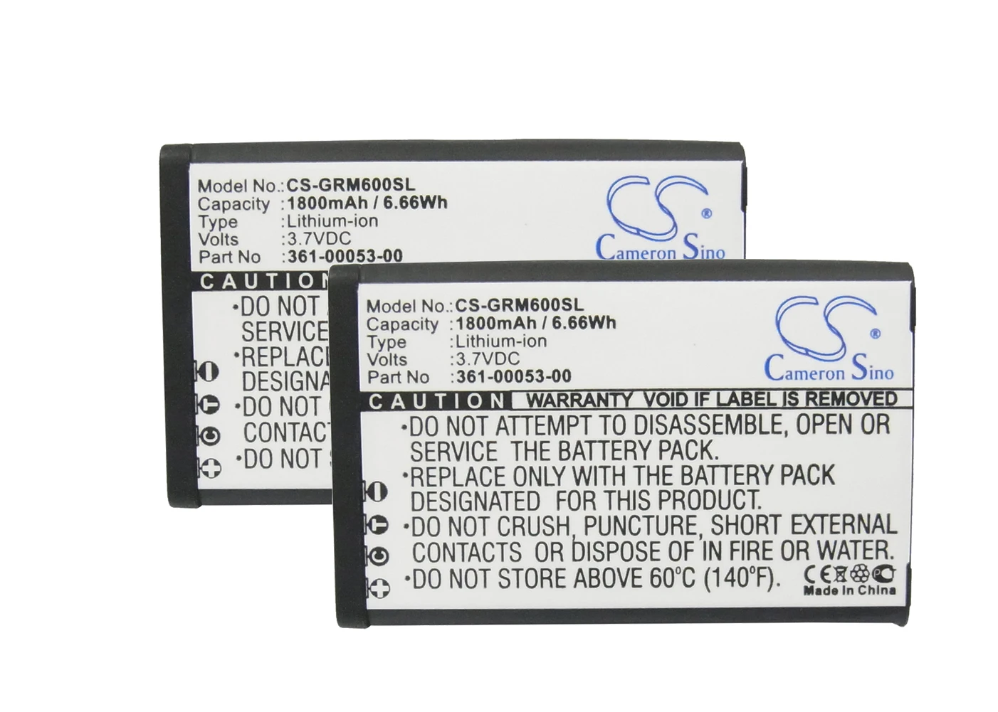 2 упаковки 650 мА аккумулятор для Garmin Монтана 680 T 11599 010-11654-00 010-361-03 00053-361-00 00053--04 |