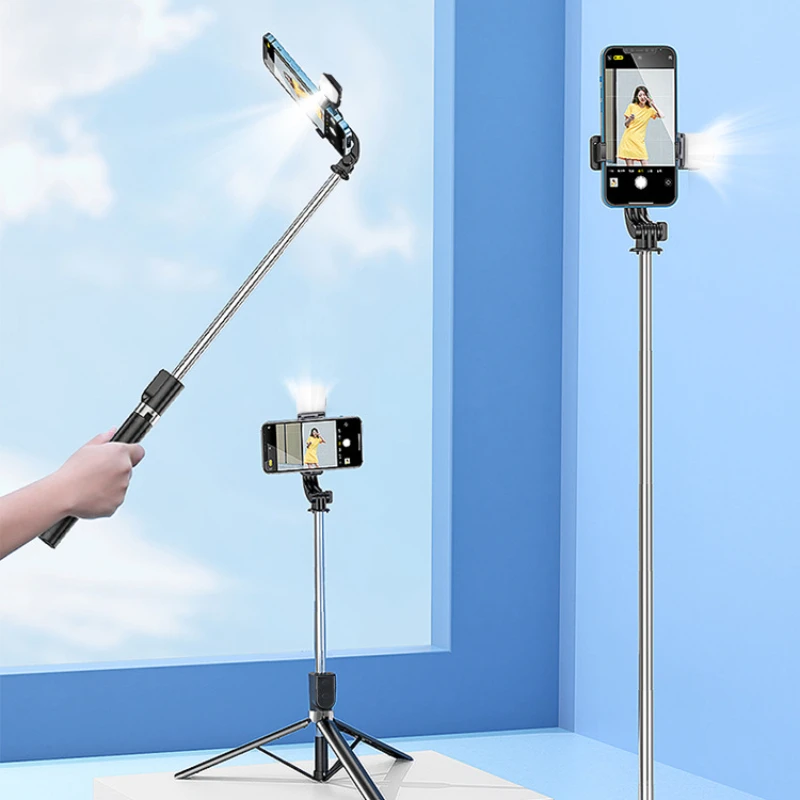 Mobile Phone Stabilizer Bluetooth Selfie Pole Telescopic Pole Wholesale Dual Fill Light Portable Bracket Integrated Floor Tripod
Mobile Phone Stabilizer Bluetooth Selfie Pole Telescopic Pole Wholesale Dual Fill Light Portable Bracket Integrated Floor Tripod
