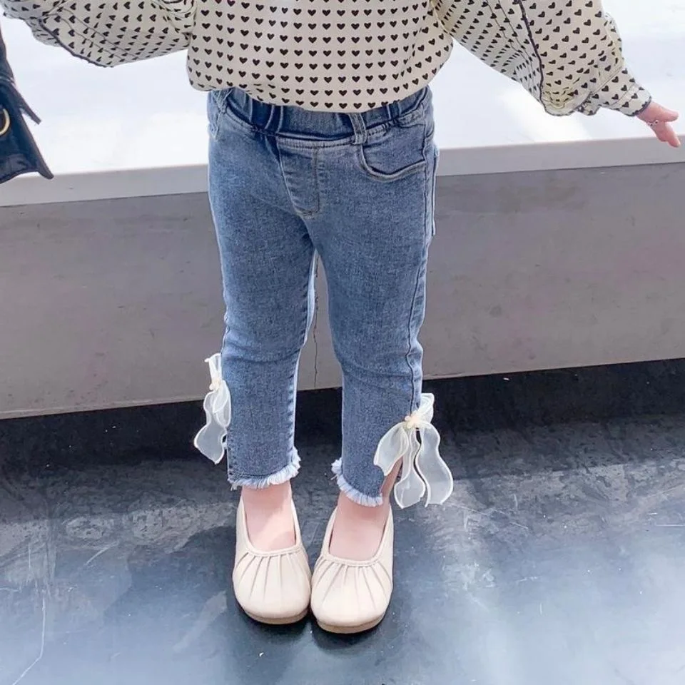 Princess Girls Jeans Children's Clothing Pants Teenage Wide Leg Jeans Girl Clothes Flared Jeans Slim Fit For 1 to 7 Years Child
Princess Girls Jeans Children's Clothing Pants Teenage Wide Leg Jeans Girl Clothes Flared Jeans Slim Fit For 1 to 7 Years Child