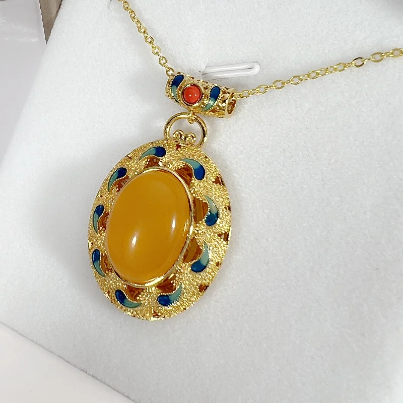 Amber Beeswax Oval Egg Pendant Necklace Female Engagement Accessories Tide 925 Sterling Silver Clavicle Necklace Women Jewelry 23 Mallzona Sb44c380995944ae3a94dd22a767be23eW Amber Beeswax Oval Egg Pendant Necklace Female Engagement Accessories Tide 925 Sterling Silver Clavicle Necklace Women Jewelry Mallzona