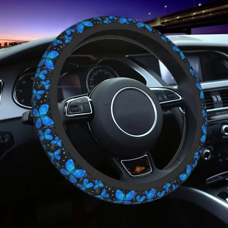 37-38 Car Steering Wheel Cover Blue Butterfly Colorful Elastic Braid On The Steering Wheel Cover Steering-Wheel Accessories
37-38 Car Steering Wheel Cover Blue Butterfly Colorful Elastic Braid On The Steering Wheel Cover Steering-Wheel Accessories